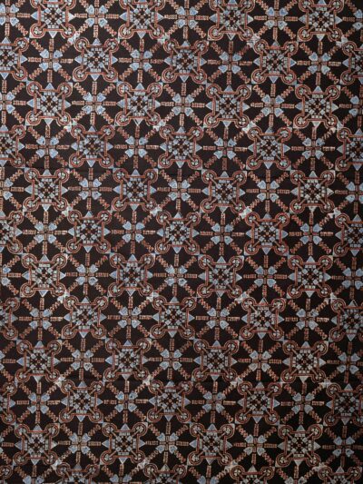 Ajrak Midnight Lattice | Handcrafted Ajrak Fabric