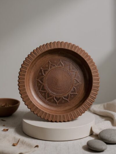 Sunburst Terracotta Platter