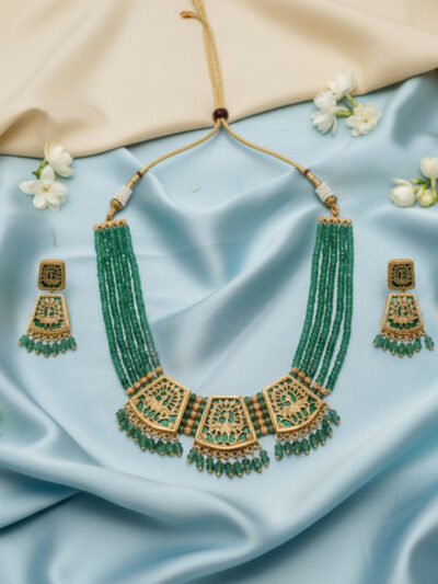 Royal Noor-e-Zamaneh Thewa Pendant Necklace Design