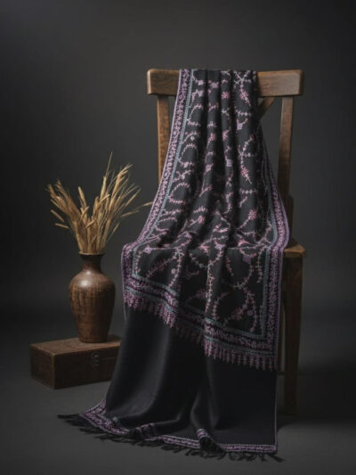 Kaali Parindah Luxury Pure Pashmina Shawl
