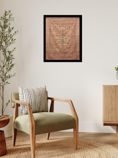 Golden Peacock Tree of Life – Vibrant Madhubani Artwork for Home Décor