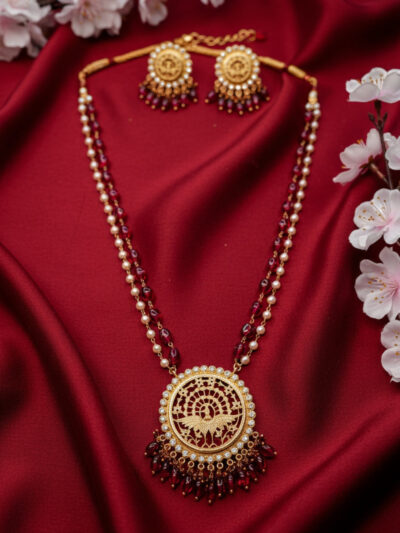 Dancing Peafowl Ethnic Jewellry Set – Royal & Intricate Design