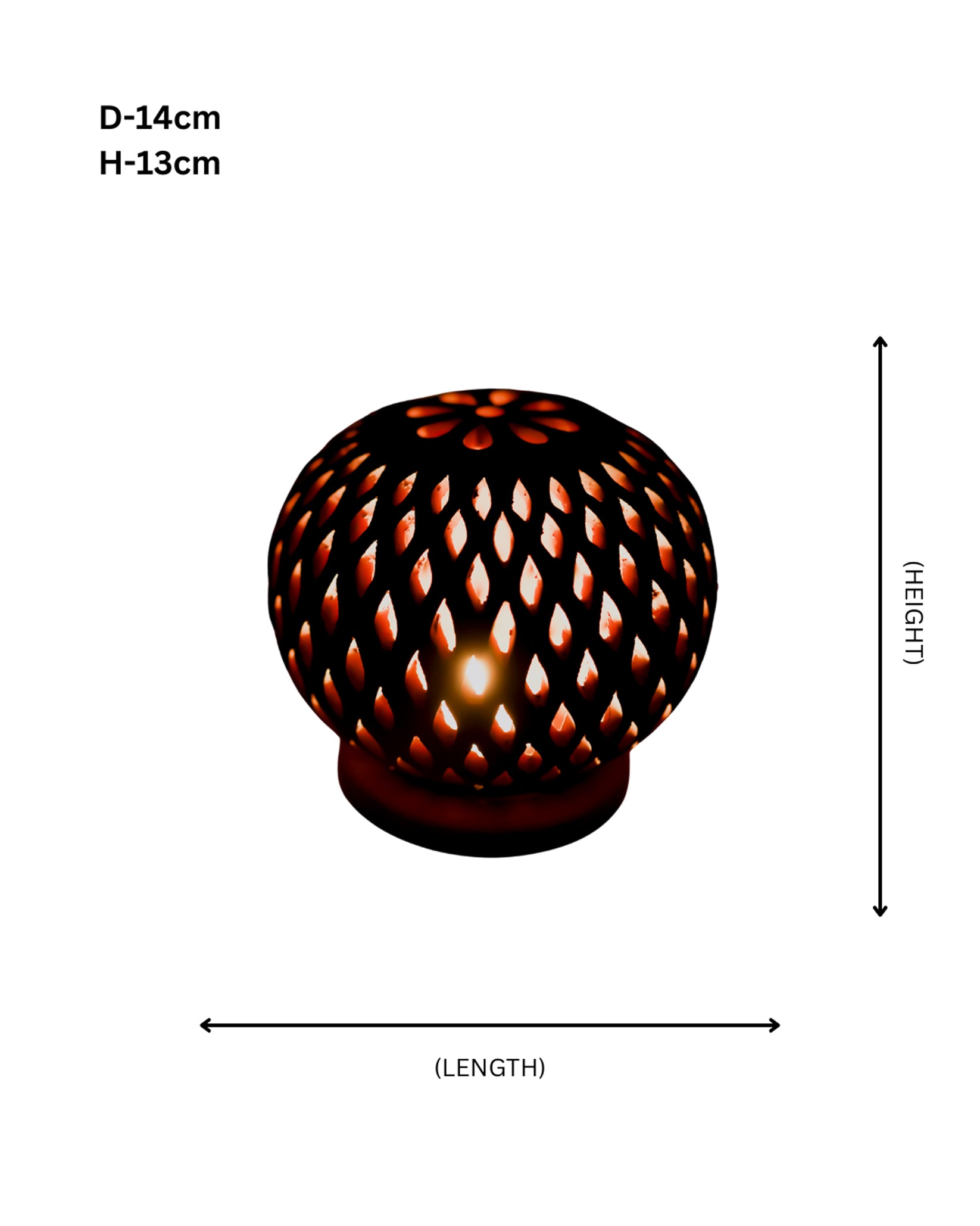 Terracotta Globe Lamp