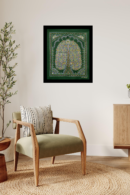 Floral Arch Tree – Handpainted Madhubani Art Depicting Blossoming Beauty