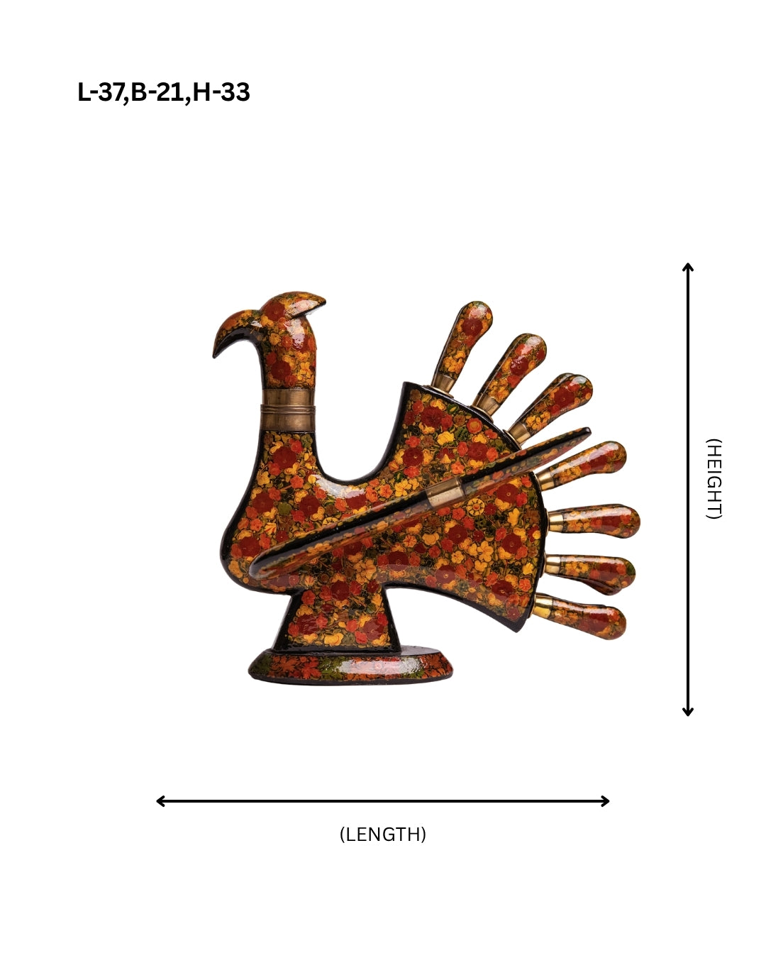 Gulnaar Heritage Knife Holder | Handcrafted Wooden Knife Organizer