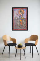 Antim Avatar Painting – Unique Handcrafted Spiritual Madhubani  Statement Décor