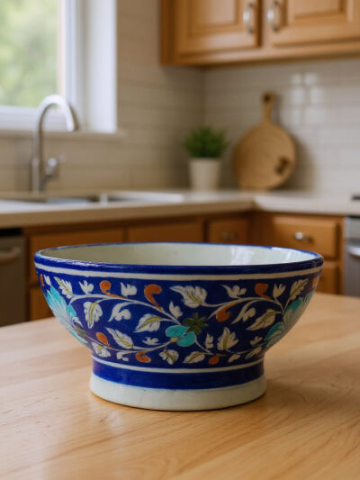 Garden Majesty Floral Ceramic Serving Bowl