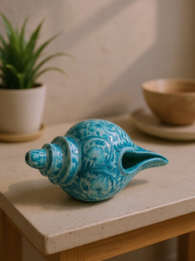 Handcrafted Ceramic Shankh (Conch Shell)