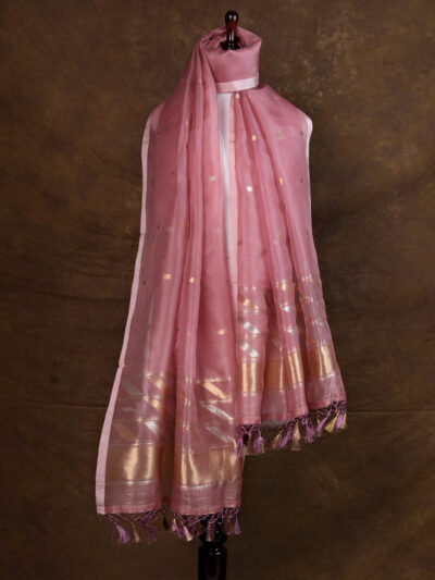 Baingani Parchhai Dupatta | Handwoven Banarasi Silk Dupatta