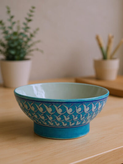 Mystic Bloom Handpainted Decorative Bowl