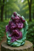 Ruby Zoisite Krishna Figurine – Feng Shui & Energy Décor