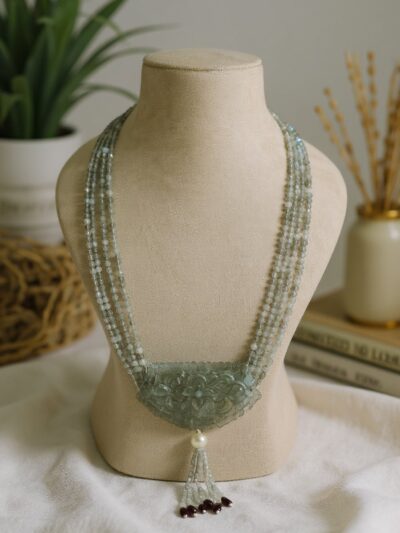 Royal Crest Jade Necklace – Bridal & Festive Statement Jewellry