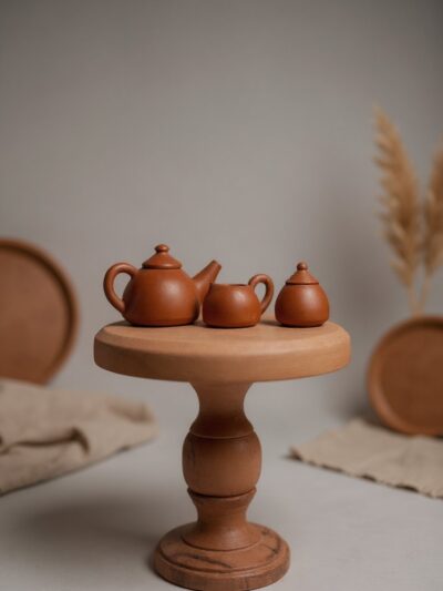 Miniature Terracotta Tea Set