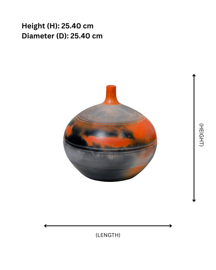 Ember Horizon Terracotta Vase