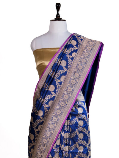 Neel Kamal Saree | Handwoven Banarasi Silk Saree