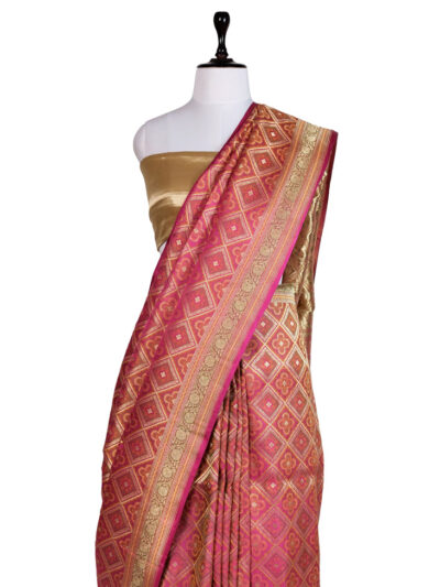 Surkhi Saawan Saree | Handwoven Banarasi Silk Saree