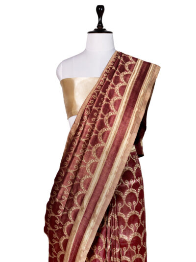 Sindoor Saaz Saree | Handwoven Banarasi Silk Saree