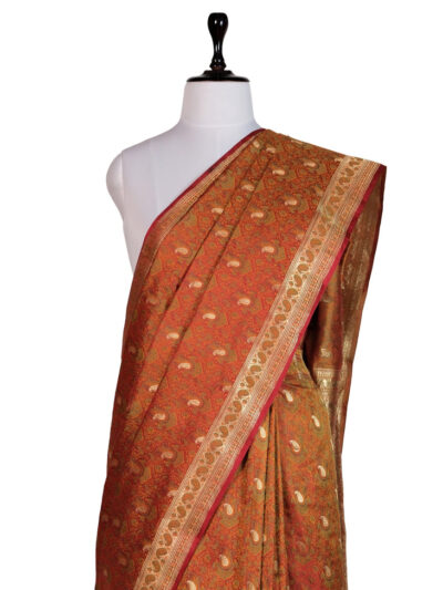 Noor-e-Tanchoi Saree | Handwoven Banarasi Silk Saree