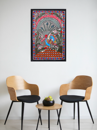 Rangon ka Rajkumar – Vibrant & Cultural Statement Madhubani Wall Décor