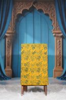 Ajrak Marigold Leaf | Handcrafted Ajrak Fabric