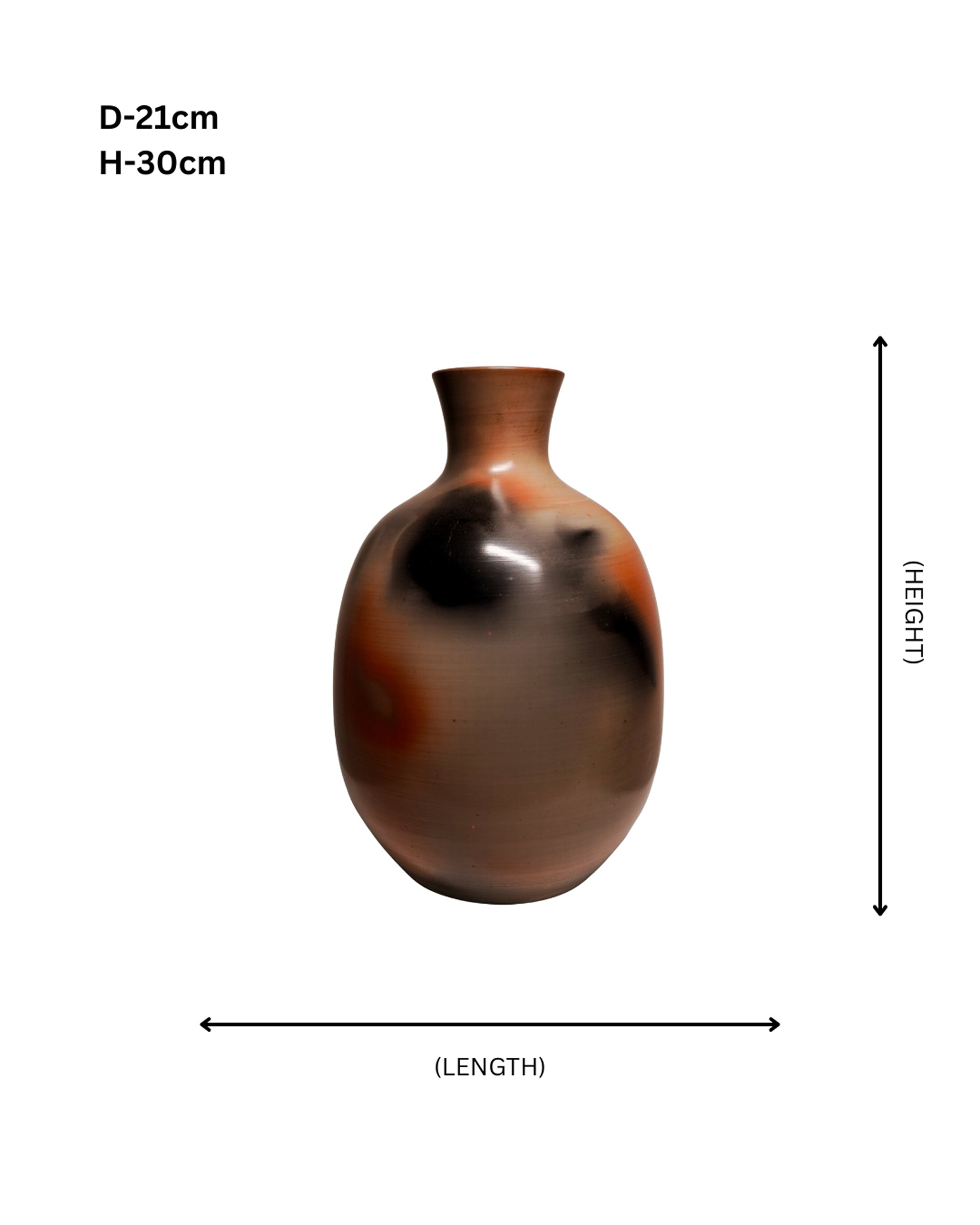 Eternal Flame Terracotta Vase