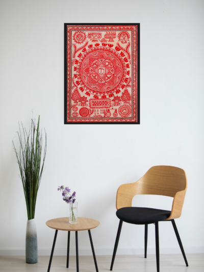 Pavitra Rekha – Handpainted Madhubani Art Representing Purity & Devotion