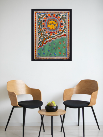 Prakriti Darshan – Handpainted Madhubani Art Celebrating Nature