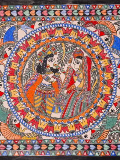 Prem Aaradhya – Romantic & Cultural Madhubani Statement Wall Décor