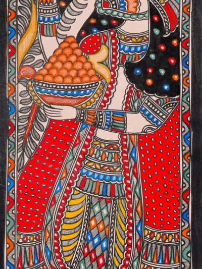 Auspicious Start Painting – Shubh Prarambh in Madhubani Style
