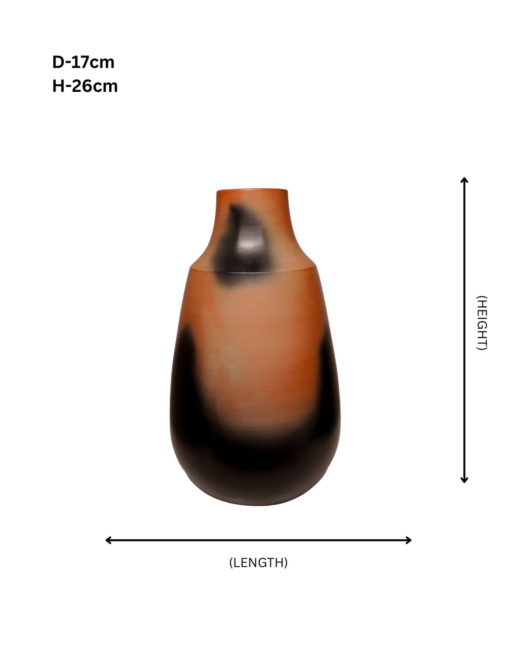 Ember Smoke Terracotta Vase