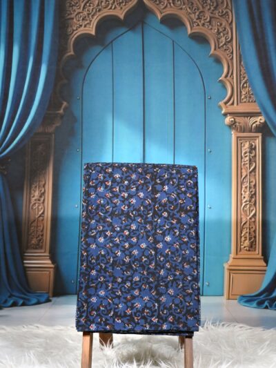 Ajrak Twilight Vine | Handcrafted Ajrak Fabric