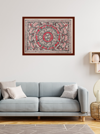 Machhli Raaj – Traditional Mithila Madhubani Painting