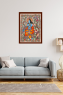 Nandlala ke Leela – Traditional Mithila Madhubani Krishna Painting
