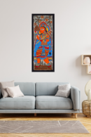 Mahabali ki Chhavi – Indian Folk Painting of Courage & Faith