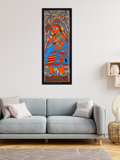 Mahabali ki Chhavi – Indian Folk Painting of Courage & Faith