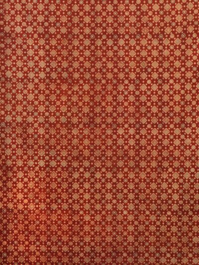 Ajrak Ruby Mosaic | Handcrafted Ajrak Fabric