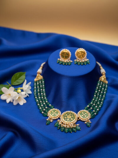 Shahi Baagh Thewa Royal Garden Ethnic Necklace