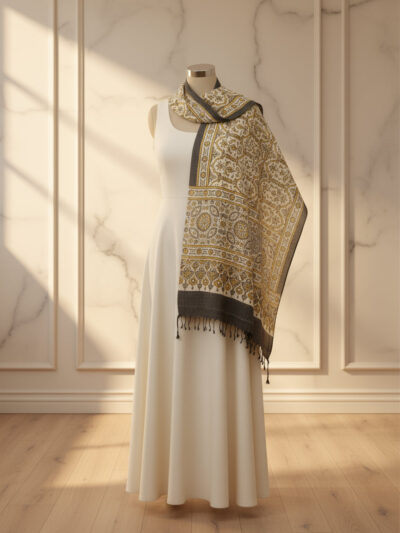 Ajrak Swarn Mandal | Handwoven Stall