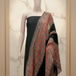 Ajrak Shyam Rekha | Handwoven Dupatta