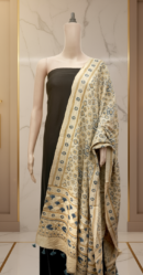 Ajrak Neel Tara | Handwoven Dupatta