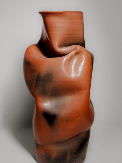 Ethnic Emberfold Terracotta Container – Rustic Handmade Pottery