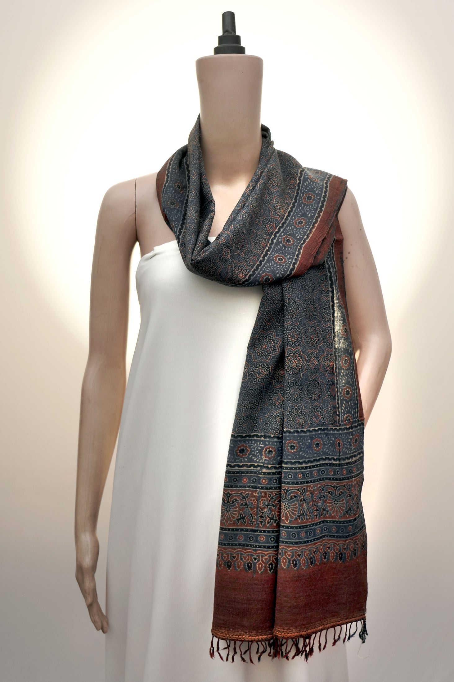 Ajrak Surya Phool | Handwoven Stall