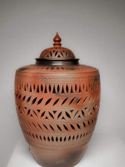Terracotta jar Vase lamp