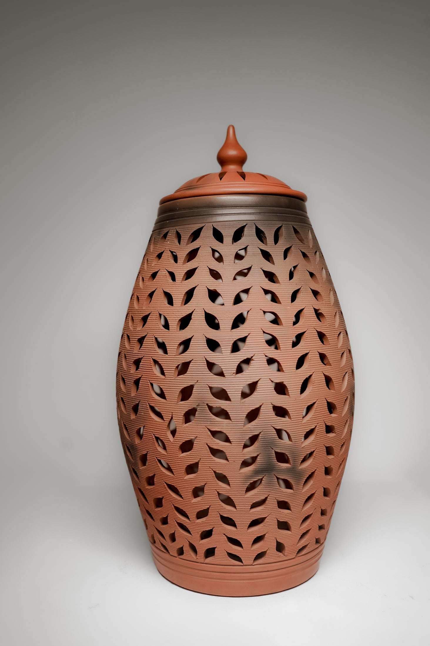 Terracotta Jar Vase Lamp – Unique Handmade Home Accent