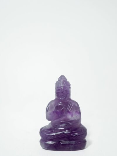 Handcrafted Amethyst Seated Buddha Statue – Meditation & Healing