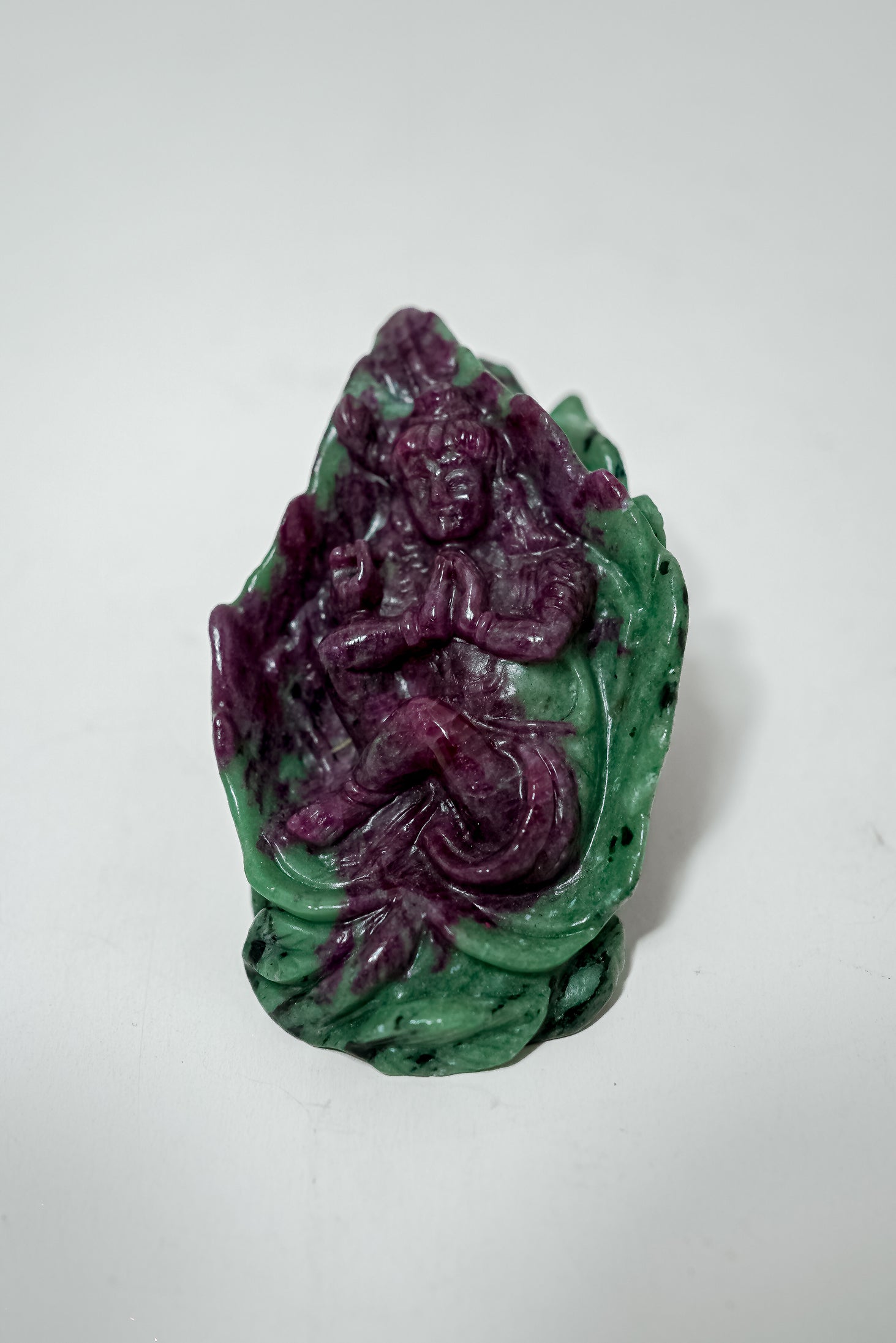 Ruby Zoisite Krishna Figurine – Feng Shui & Energy Décor