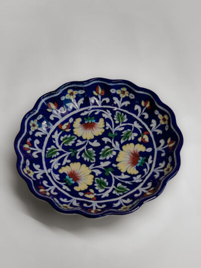 Twilight Lotus Home Decor Ceramic Medallion