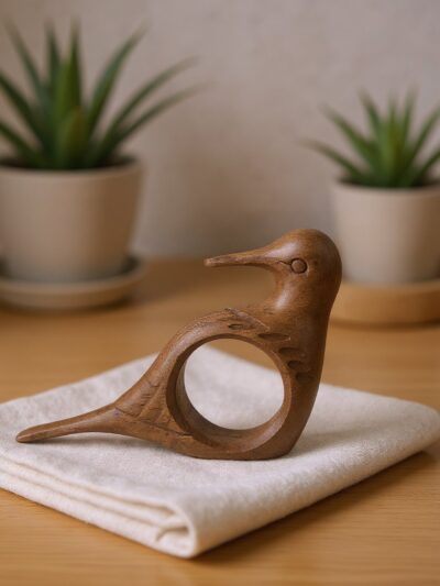 Serene Sparrow Tissue Holder | Handcrafted Wooden Tissue Box