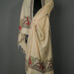 Vrindavan Grace Khadi Cotton Dupatta | Handpainted Madhubani Design