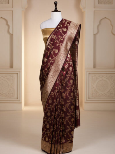 Rang Mahal Saree | Handwoven Banarasi Silk Saree